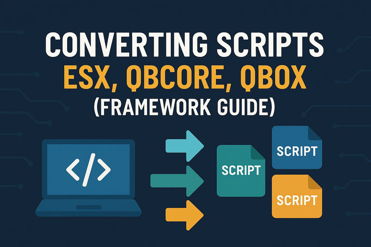 Converting FiveM Scripts: ESX, QBCore & QBOX Framework Guide