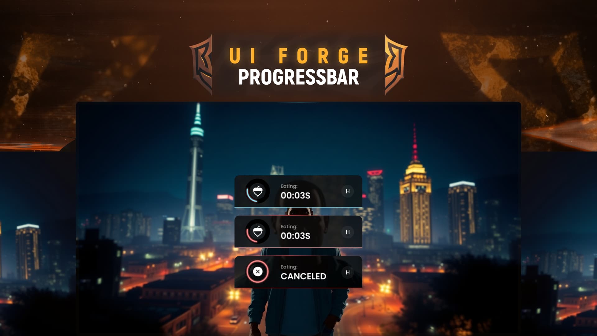UIForge Progressbar – Free FiveM HUD