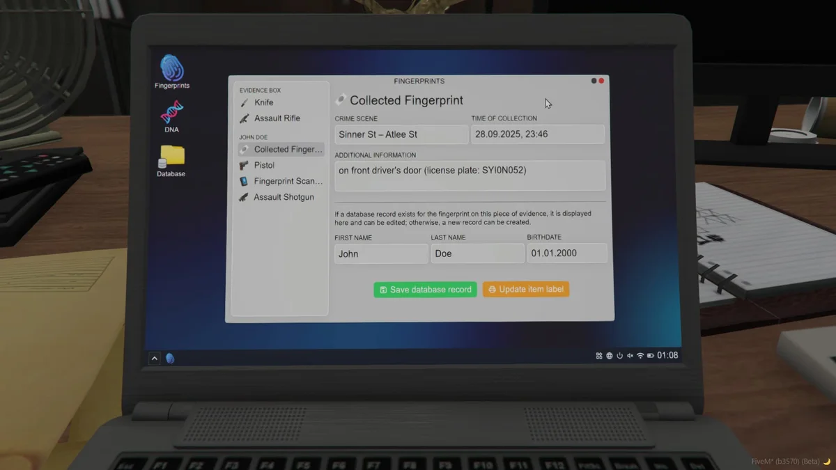 FiveM Evidence Script for Forensic Tracking - Bild 11