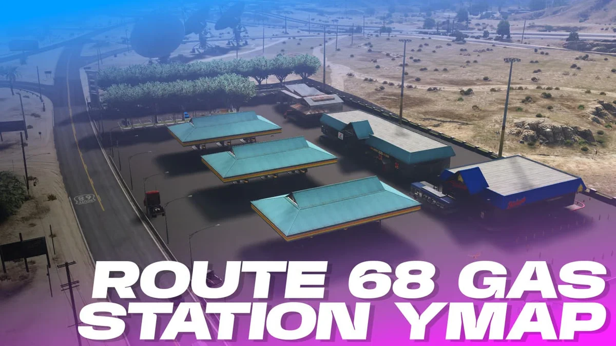 Route 68 Service Station YMAP for FiveM Roleplay