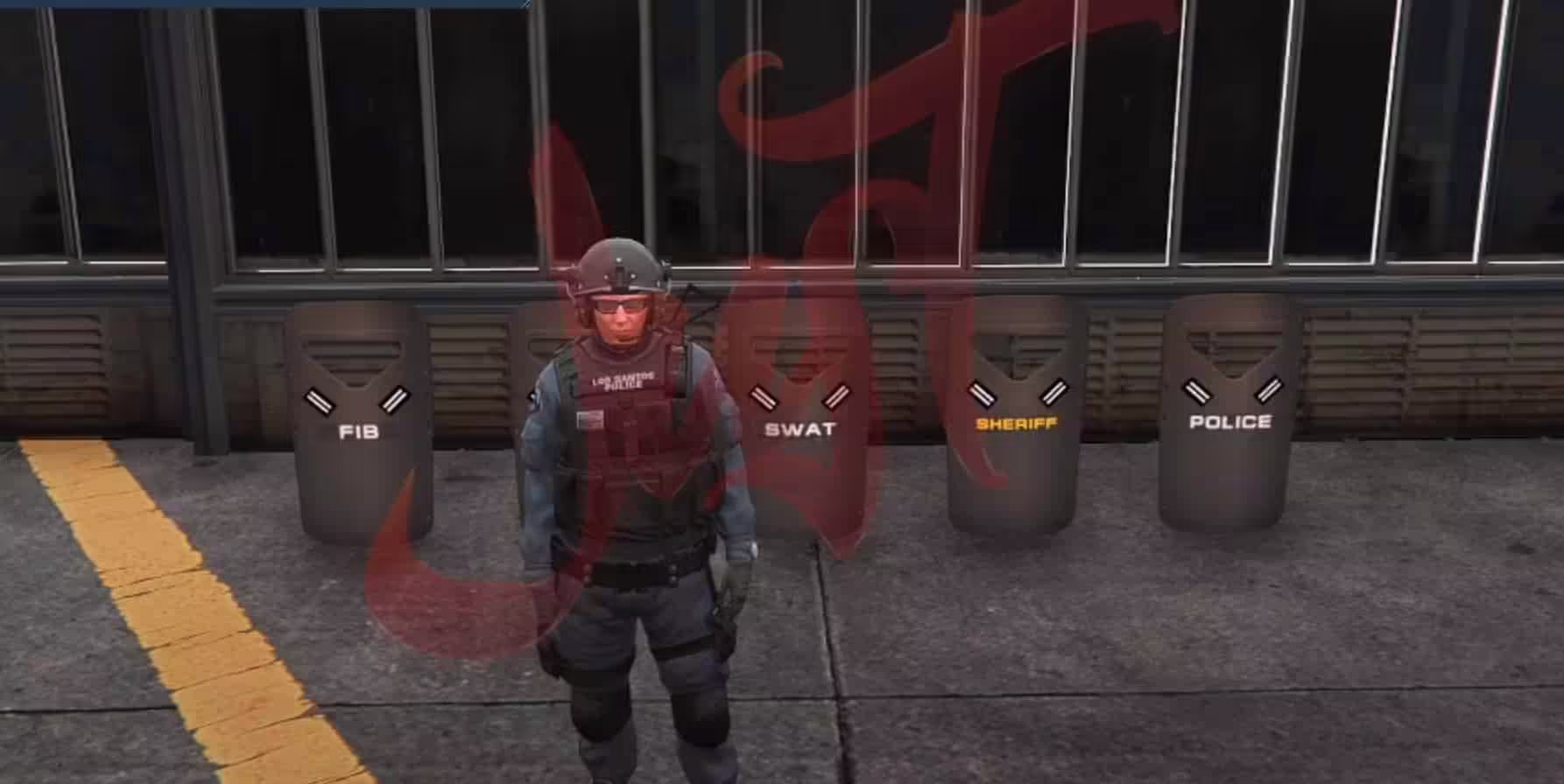 GTA V Ballistic Shield Custom Props (SWAT) 2