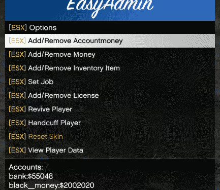 ESX Plugin For EasyAdmin