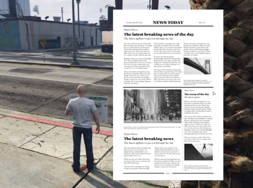 FiveM Comic/Newspaper Script 2