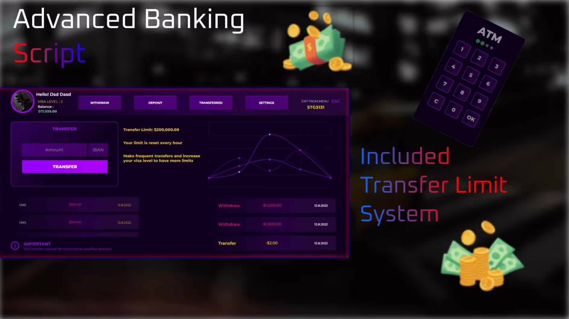 Advanced Banking System [Level System][Standalone]