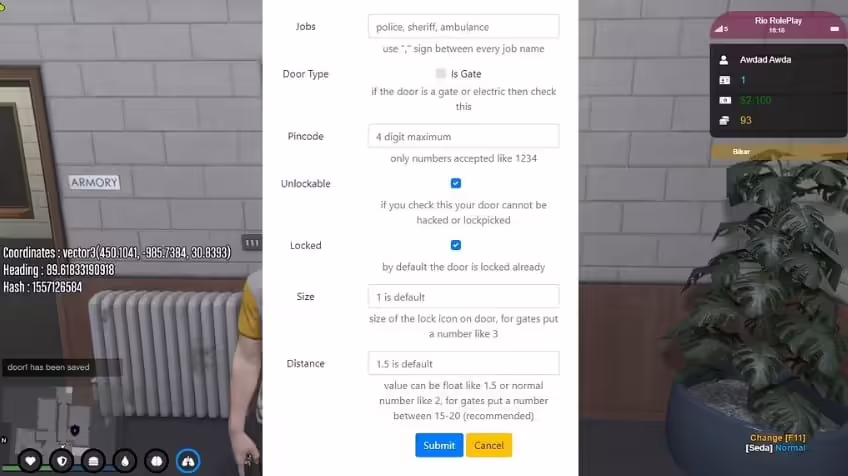 ESX Doorlock (VIP) V7 3