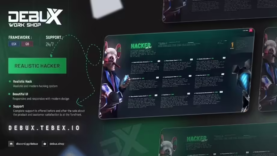 Realistic Hacker Menu