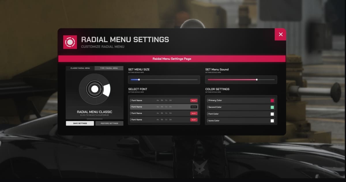 DebuX Radial Menu (2 Styles , Full Customizable)