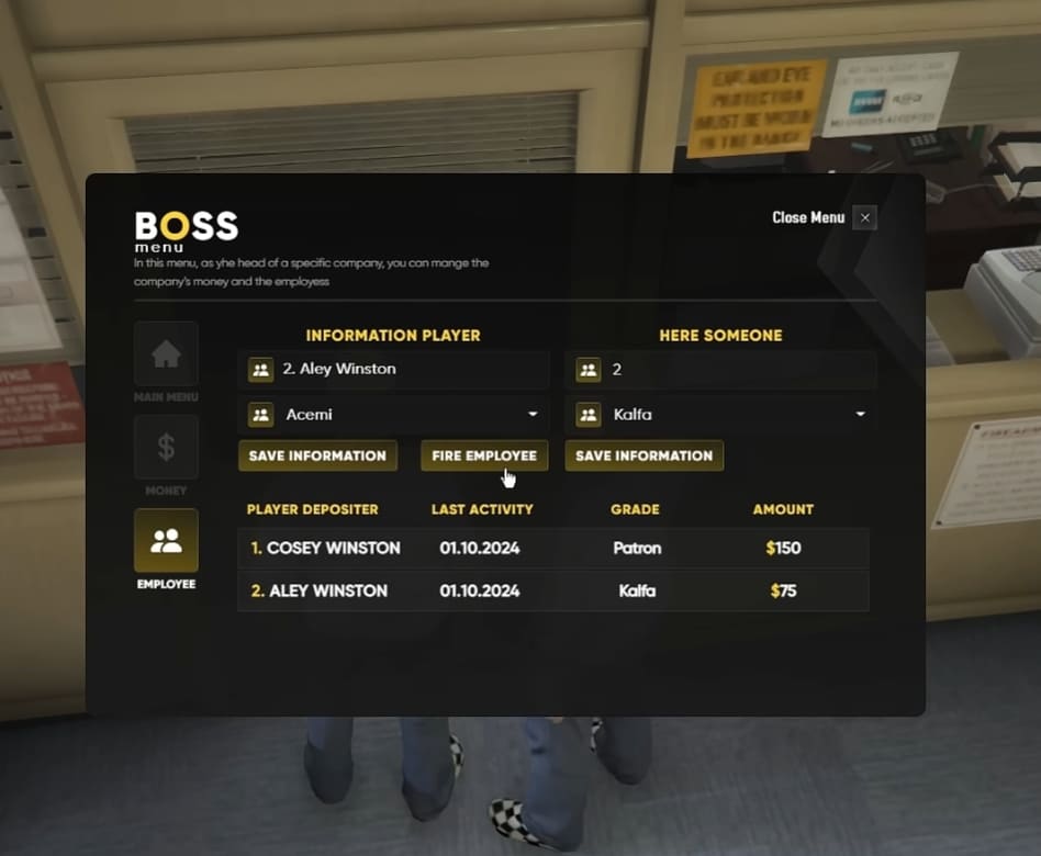 Advanced Boss & Gang Menu 3