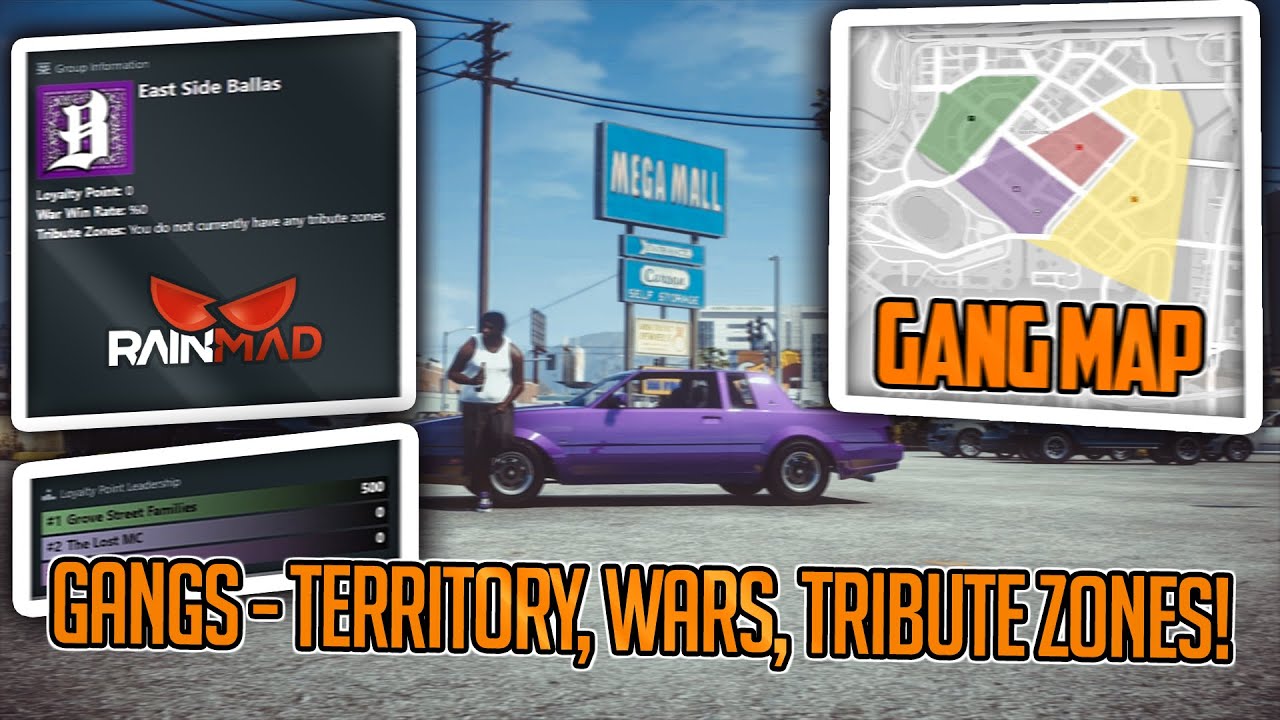 Gangs - Territory, Wars & Tribute Zones