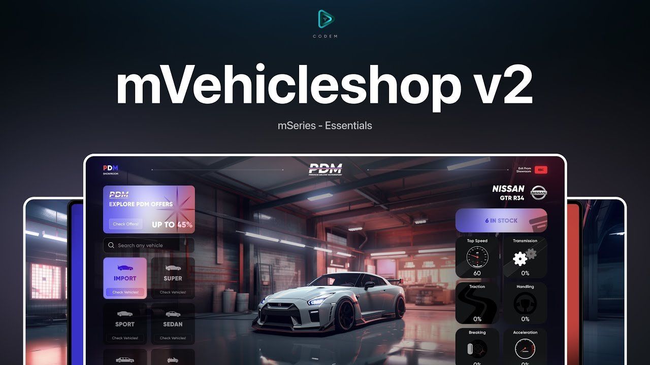 CodeM mVehicleshop v2
